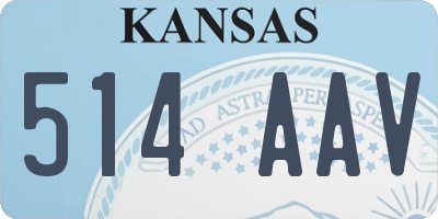 KS license plate 514AAV