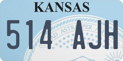 KS license plate 514AJH