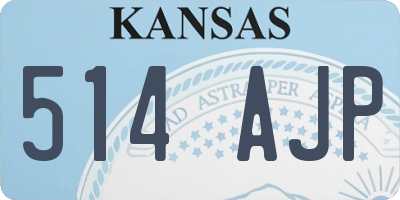 KS license plate 514AJP