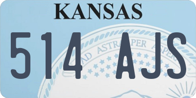 KS license plate 514AJS