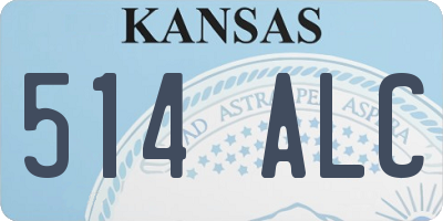 KS license plate 514ALC