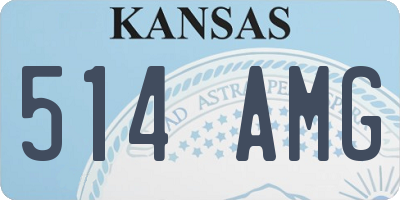 KS license plate 514AMG