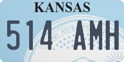 KS license plate 514AMH