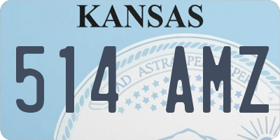 KS license plate 514AMZ