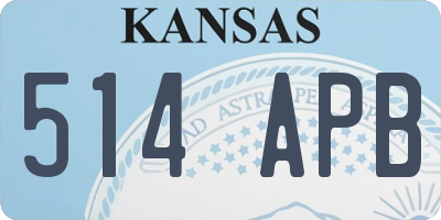 KS license plate 514APB