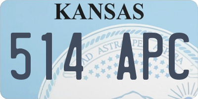 KS license plate 514APC
