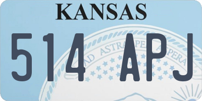 KS license plate 514APJ