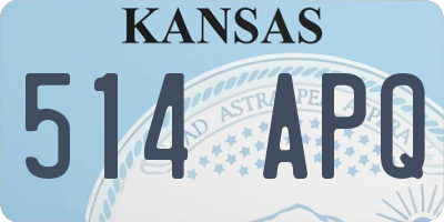 KS license plate 514APQ