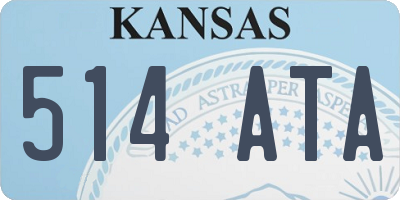 KS license plate 514ATA