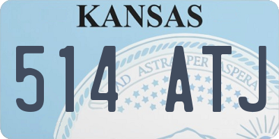 KS license plate 514ATJ