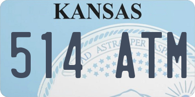 KS license plate 514ATM