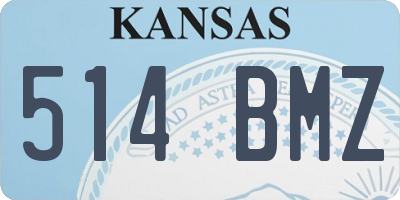 KS license plate 514BMZ