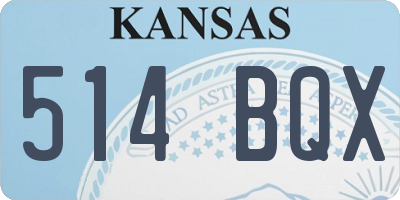 KS license plate 514BQX