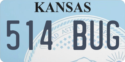 KS license plate 514BUG