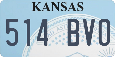 KS license plate 514BVO