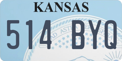 KS license plate 514BYQ