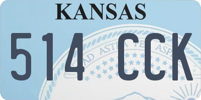 KS license plate 514CCK
