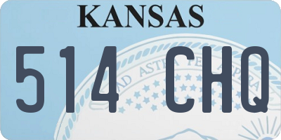 KS license plate 514CHQ