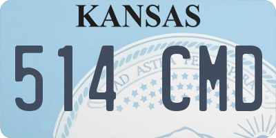 KS license plate 514CMD