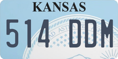 KS license plate 514DDM