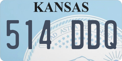 KS license plate 514DDQ