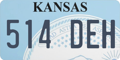KS license plate 514DEH