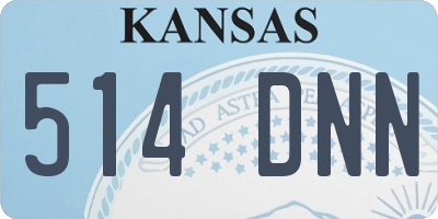 KS license plate 514DNN