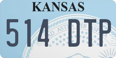 KS license plate 514DTP