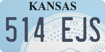 KS license plate 514EJS
