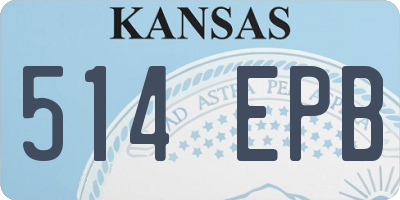 KS license plate 514EPB
