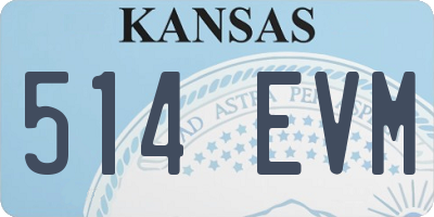 KS license plate 514EVM