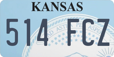 KS license plate 514FCZ
