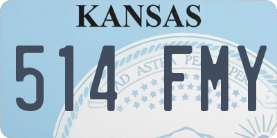 KS license plate 514FMY