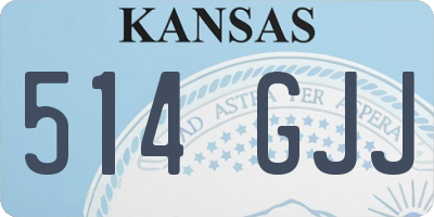 KS license plate 514GJJ