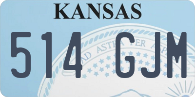 KS license plate 514GJM