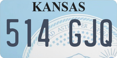 KS license plate 514GJQ