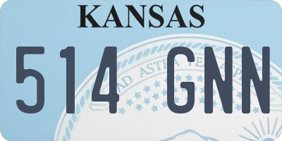KS license plate 514GNN