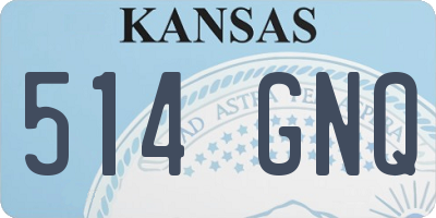KS license plate 514GNQ