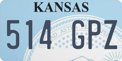 KS license plate 514GPZ