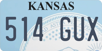 KS license plate 514GUX