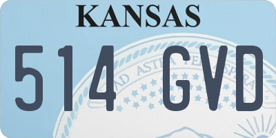 KS license plate 514GVD