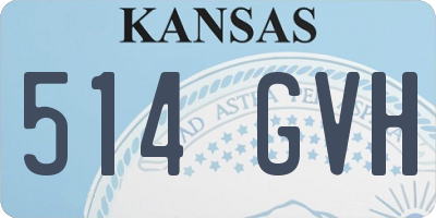 KS license plate 514GVH