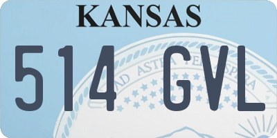 KS license plate 514GVL