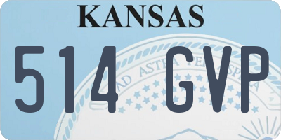 KS license plate 514GVP