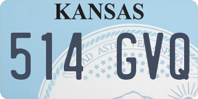 KS license plate 514GVQ