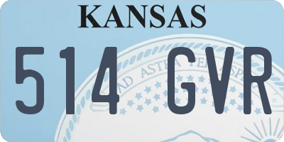 KS license plate 514GVR