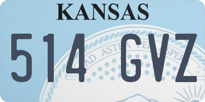 KS license plate 514GVZ