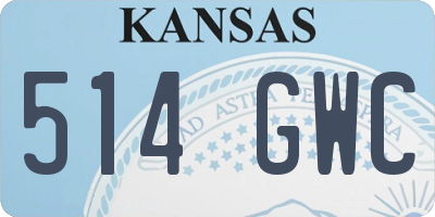 KS license plate 514GWC