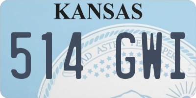 KS license plate 514GWI
