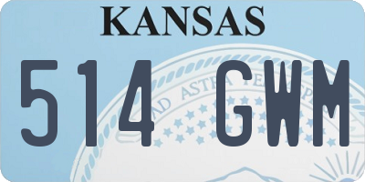 KS license plate 514GWM